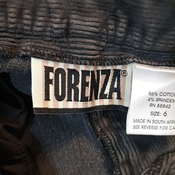 Forenza Women's Dark Gray Corduroy Pants Size 6 Style 26-4870 LNC - Picture 6 of 8